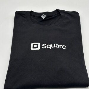 Black Logo T Shirt Square black tee Men’s size Large
